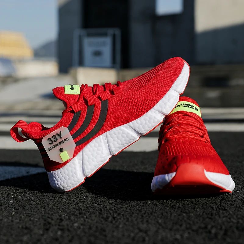 Men’s Breathable Running Sneakers – Lightweight Walking Shoes (Summer)