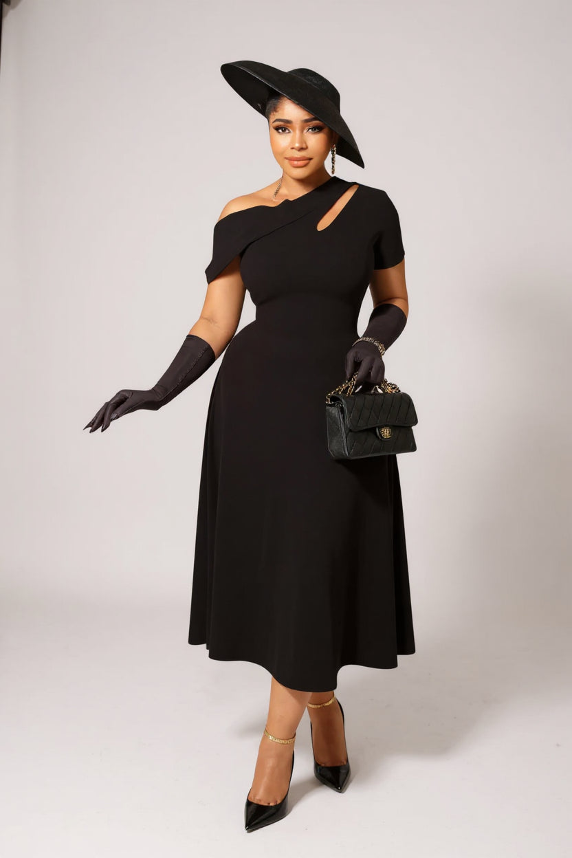 Women's Plus Size Off Shoulder Maxi Dress | A-Line Evening