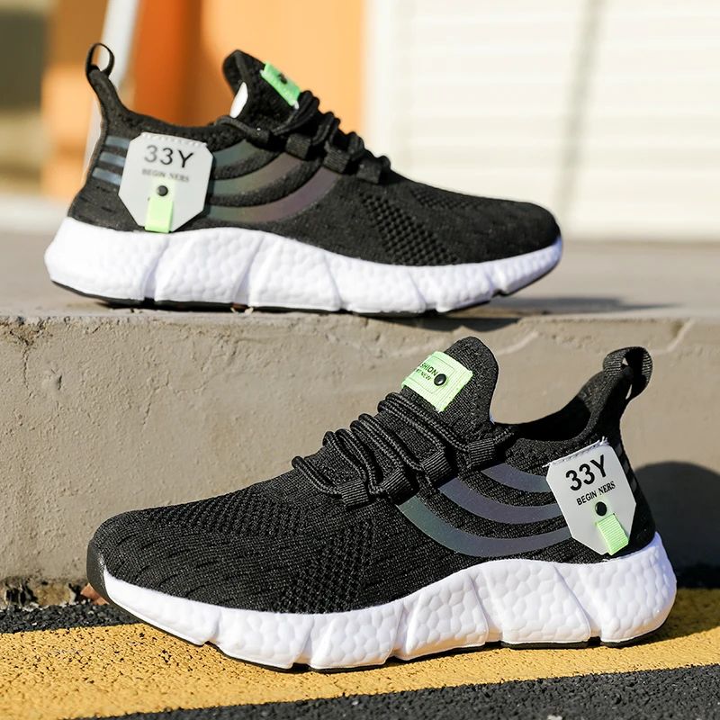 Men’s Breathable Running Sneakers – Lightweight Walking Shoes (Summer)