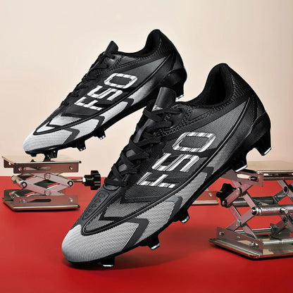 Unisex Adult Football Boots – Low-Cut Long Studs, Anti-Slip