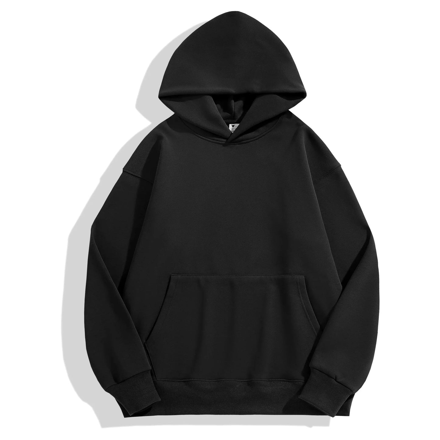 480gsm heavy cotton hoodie with velvet lining, thick fleece pullover unisex