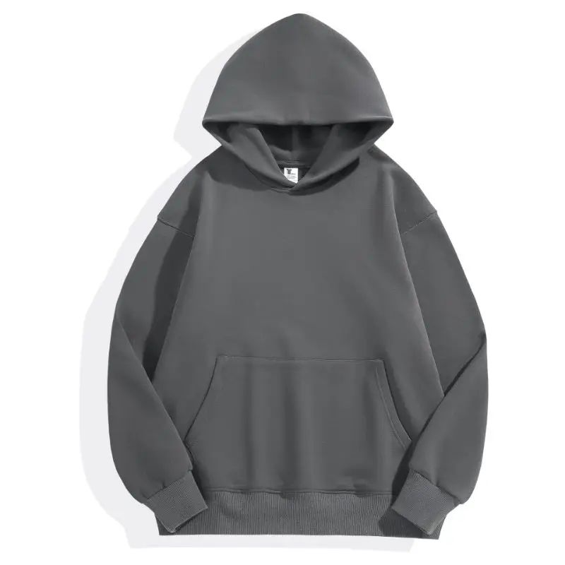 480gsm heavy cotton hoodie with velvet lining, thick fleece pullover unisex
