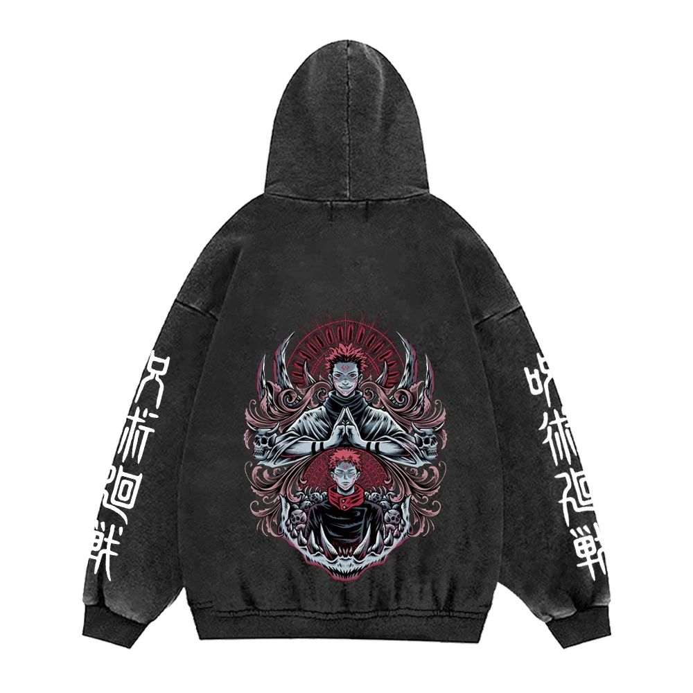 Jujutsu Kaisen Toji hoodie, 100% cotton vintage gothic manga pullover