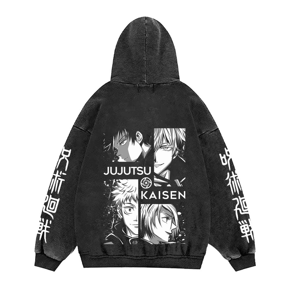 Jujutsu Kaisen Toji hoodie, 100% cotton vintage gothic manga pullover