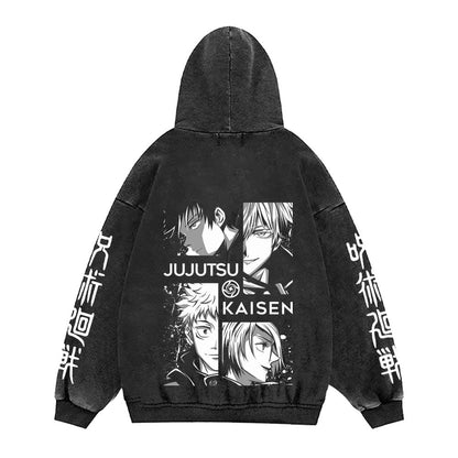 Jujutsu Kaisen Toji hoodie, 100% cotton vintage gothic manga pullover