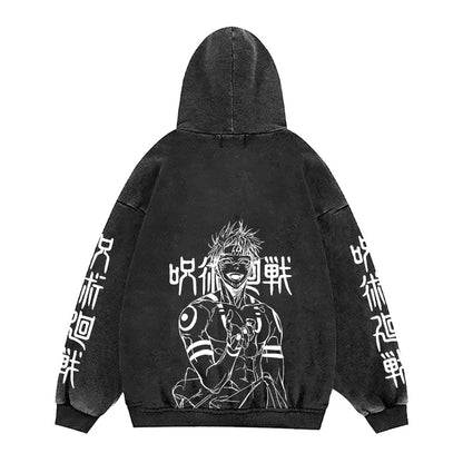 Jujutsu Kaisen Toji hoodie, 100% cotton vintage gothic manga pullover