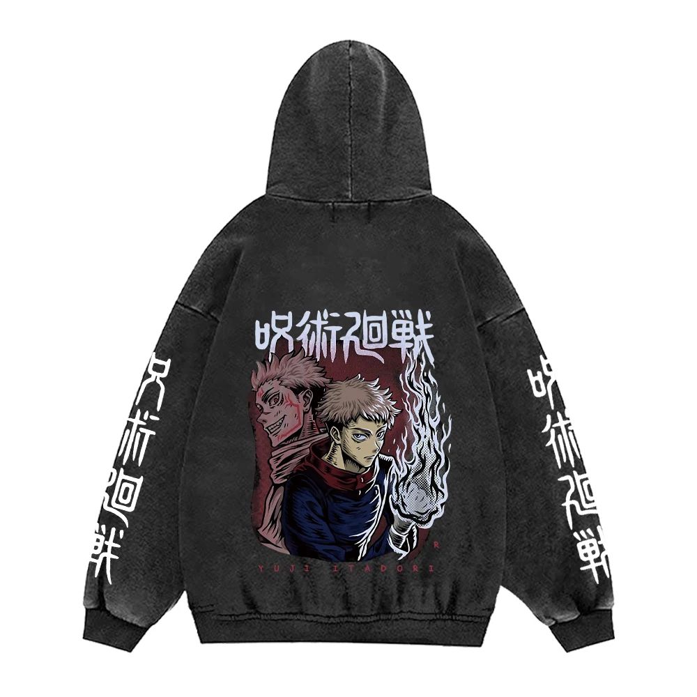 Jujutsu Kaisen Toji hoodie, 100% cotton vintage gothic manga pullover