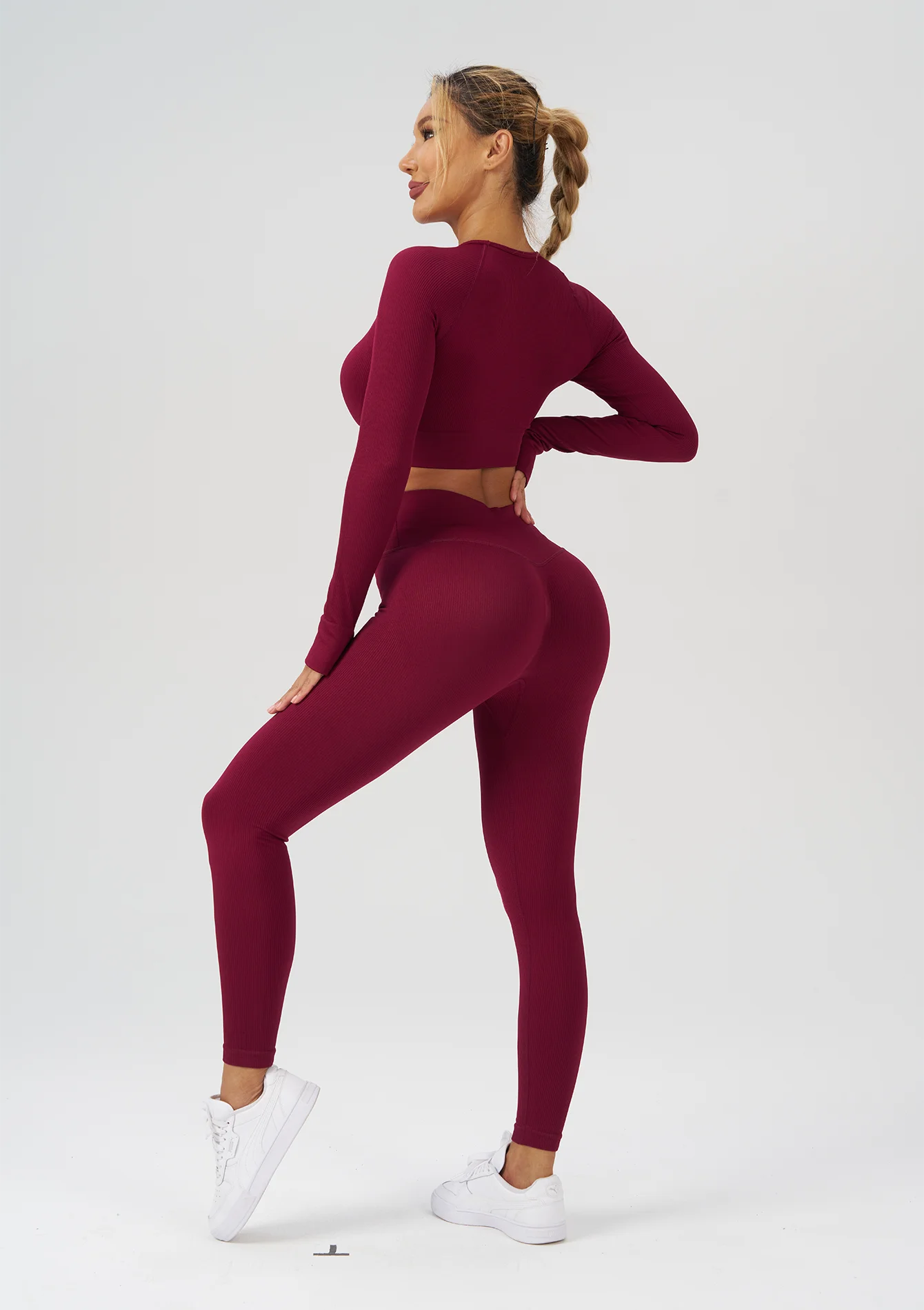 Women’s Seamless Long Sleeve Yoga Set
