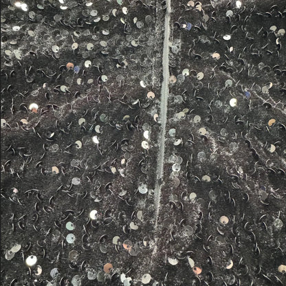 Women’s Sequined Feather Mesh Plunge V-Neck Bodycon Dress