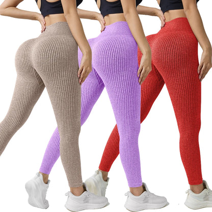 Women’s Seamless High-Waist Yoga Leggings 3-Pack