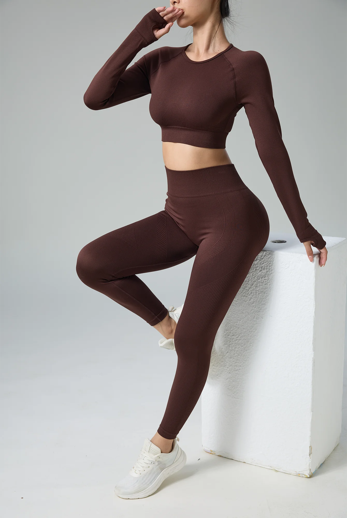 Women’s Seamless High-Waist Yoga Set