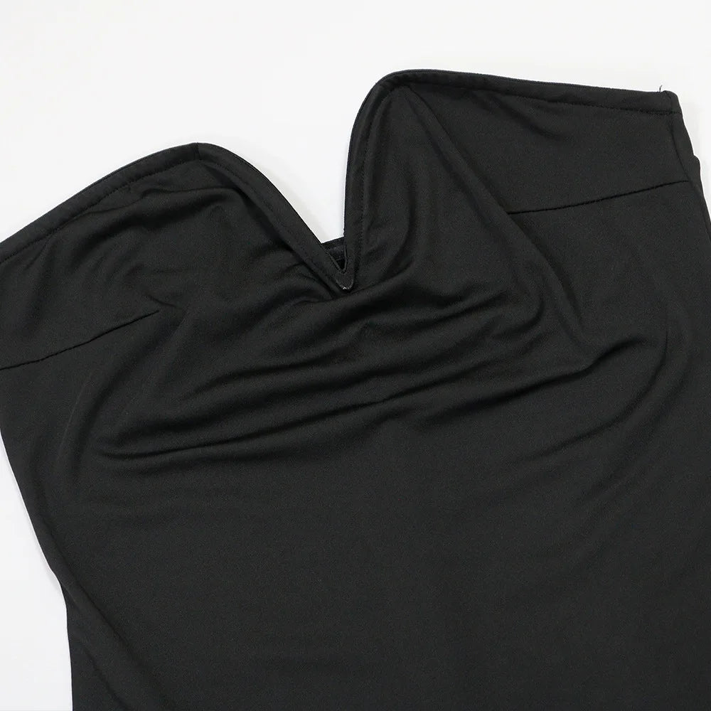 Women’s Rhinestone Cloak-Sleeve Bodycon Long Dress