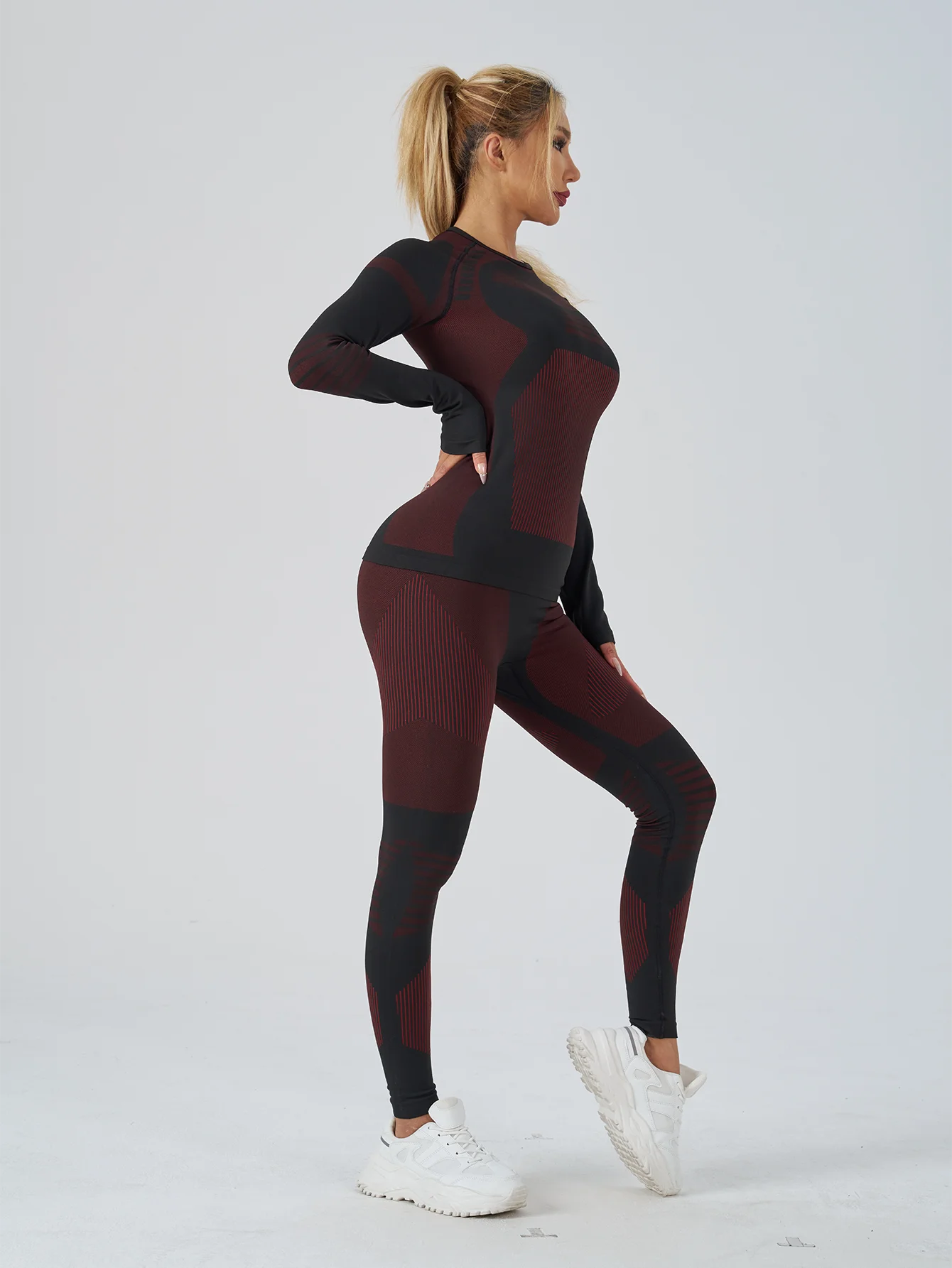 Women’s Tie-Dye Seamless Yoga Tracksuit