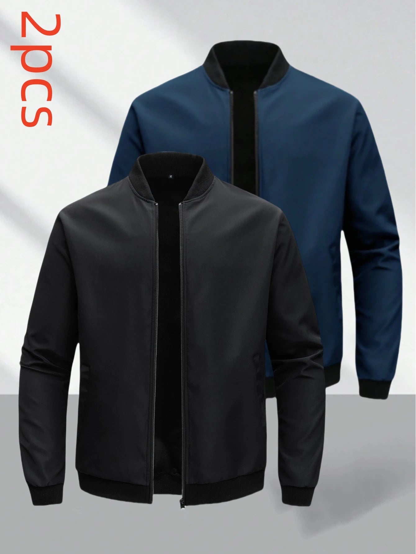 Men’s Casual Detachable-Zip Polyester Jacket