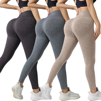 Women’s Seamless High-Waist Yoga Leggings 3-Pack