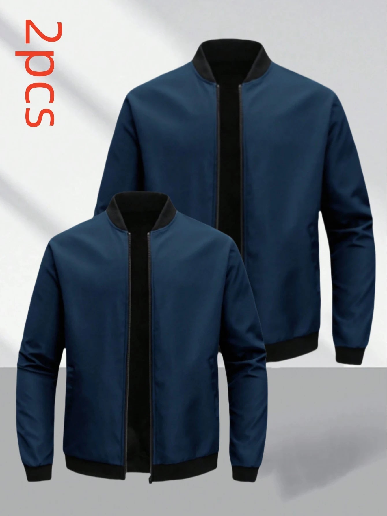 Men’s Casual Detachable-Zip Polyester Jacket