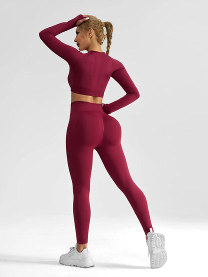 Women’s Seamless Two-Piece Yoga Tracksuit
