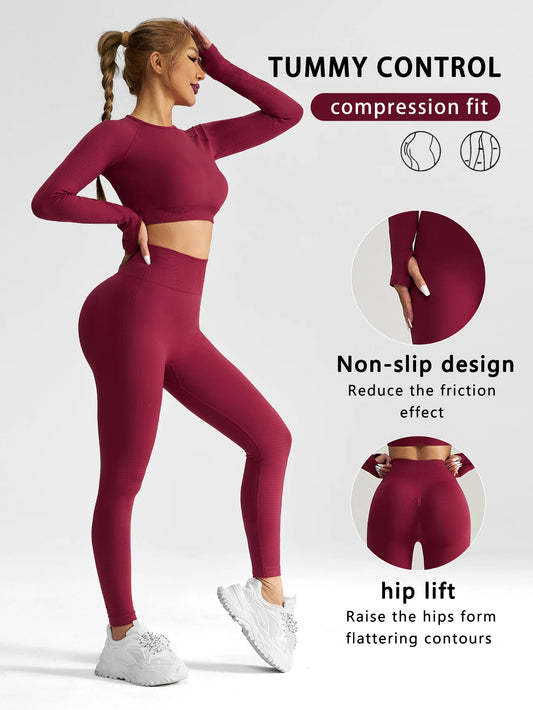 Women’s Seamless Two-Piece Yoga Tracksuit