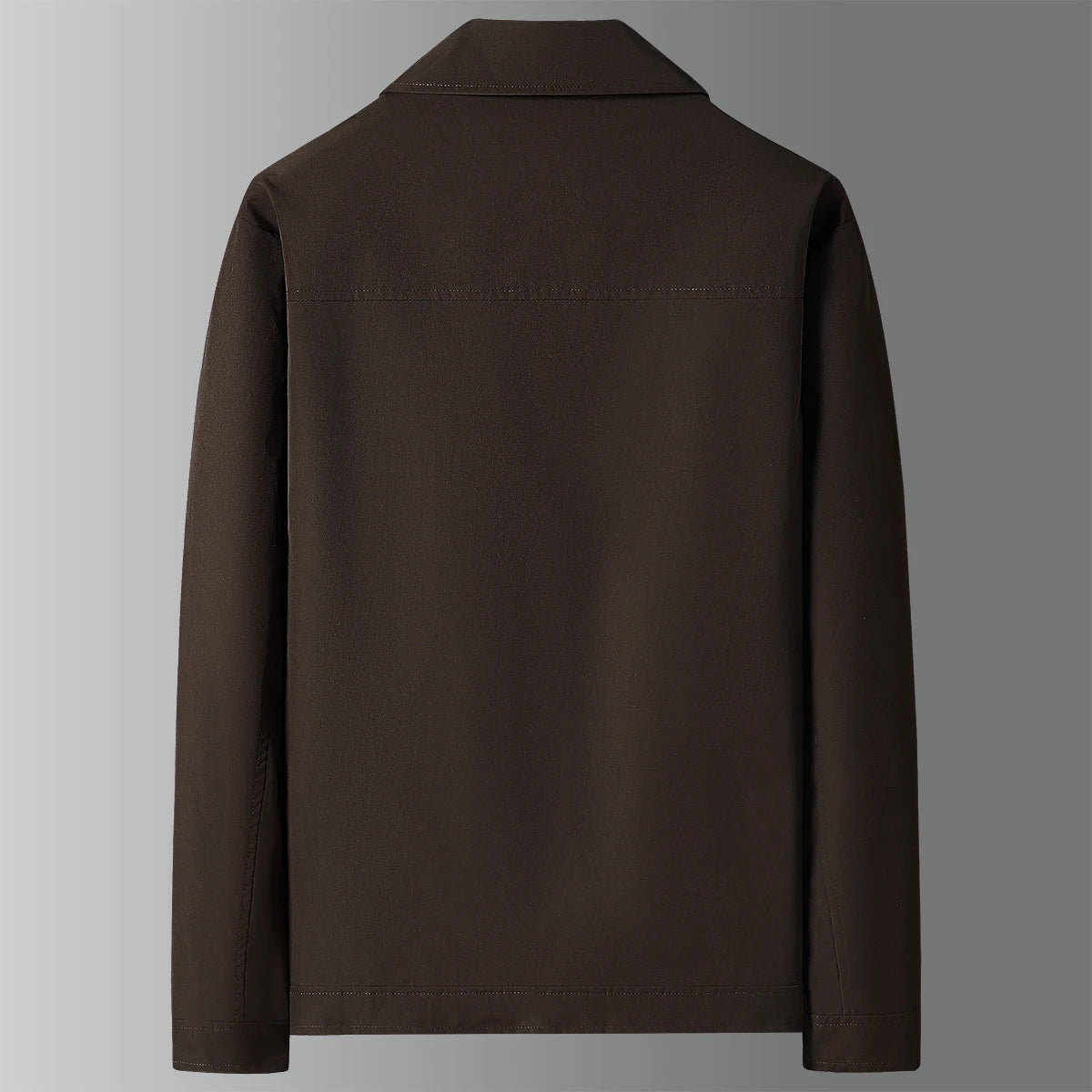 Brown jacket on a gray background