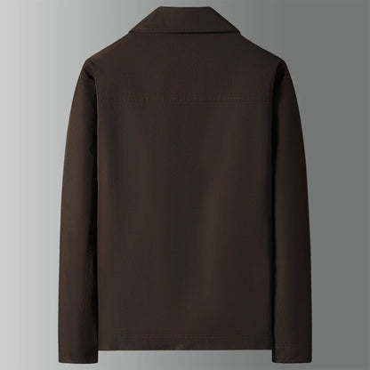 Brown jacket on a gray background