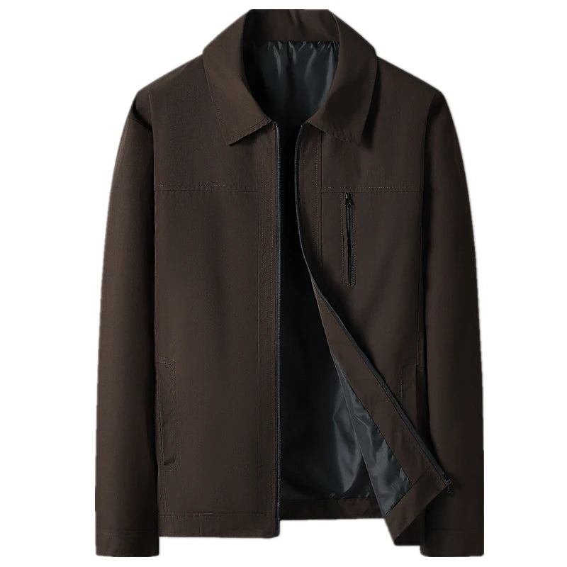 Brown jacket on a white background