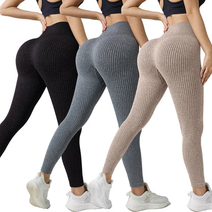 Women’s Seamless High-Waist Yoga Leggings 3-Pack