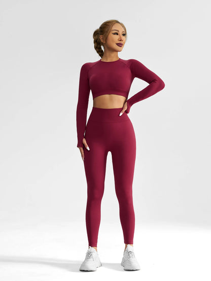 Women’s Seamless Two-Piece Yoga Tracksuit