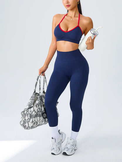 Women’s Seamless Vest and Leggings Yoga Set