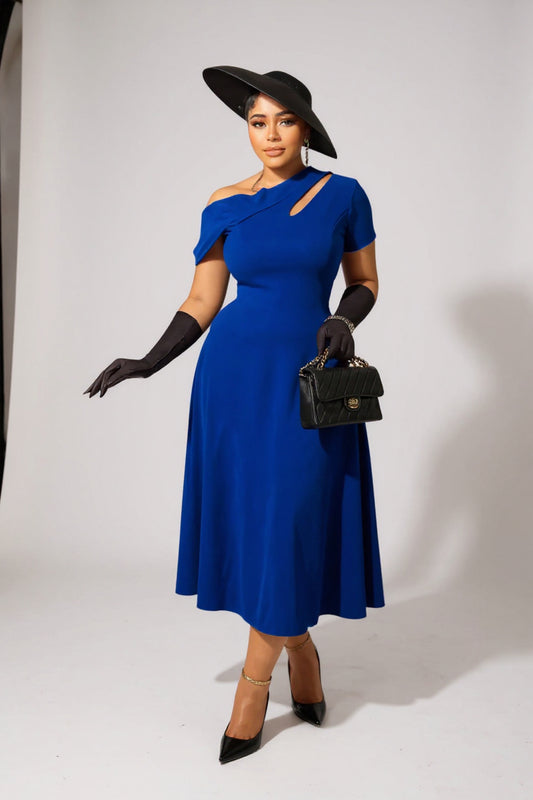 Women's Plus Size Off Shoulder Maxi Dress | A-Line Evening